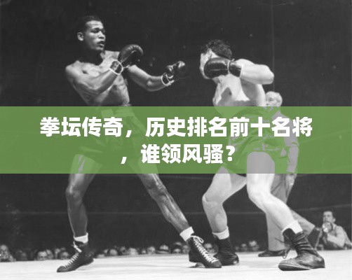 拳坛传奇，历史排名前十名将，谁领风骚？