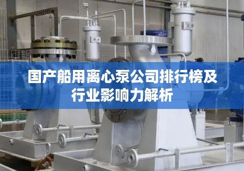 国产船用离心泵公司排行榜及行业影响力解析