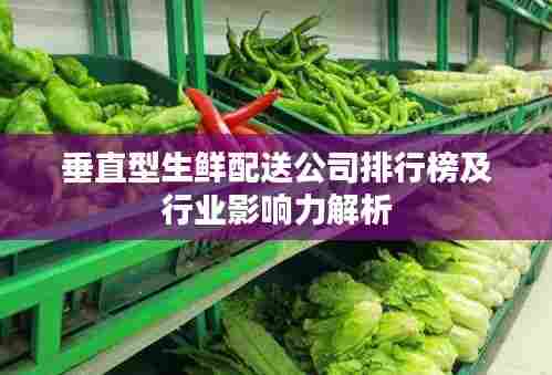 垂直型生鲜配送公司排行榜及行业影响力解析