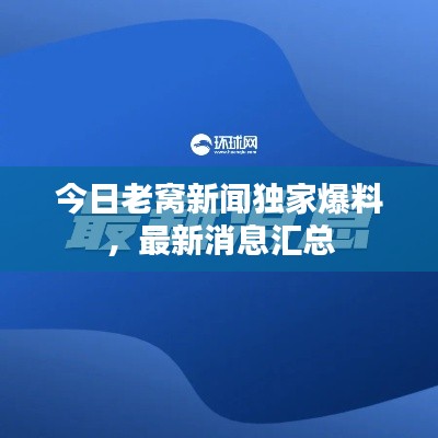 今日老窝新闻独家爆料，最新消息汇总