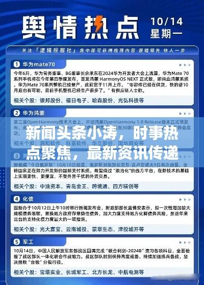 新闻头条小涛，时事热点聚焦，最新资讯传递