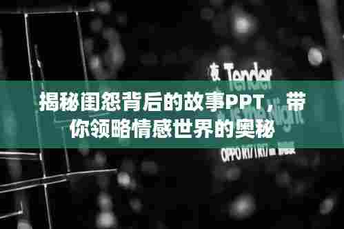 揭秘闺怨背后的故事PPT，带你领略情感世界的奥秘