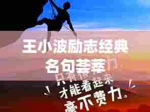 王小波励志经典名句荟萃