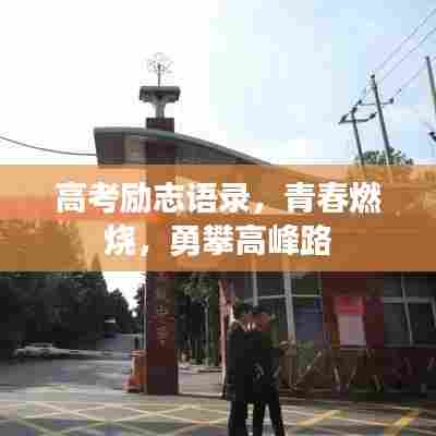 高考励志语录，青春燃烧，勇攀高峰路