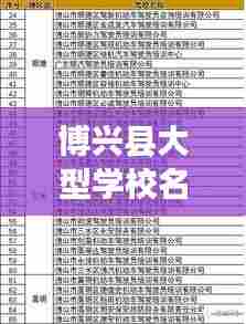 博兴县大型学校名单表最新更新与概述一览