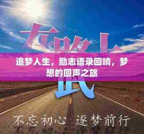 追梦人生，励志语录回响，梦想的回声之旅