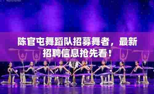 陈官屯舞蹈队招募舞者，最新招聘信息抢先看！
