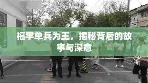 福字单兵为王，揭秘背后的故事与深意