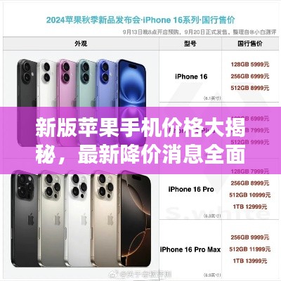 新版苹果手机价格大揭秘，最新降价消息全面解析！