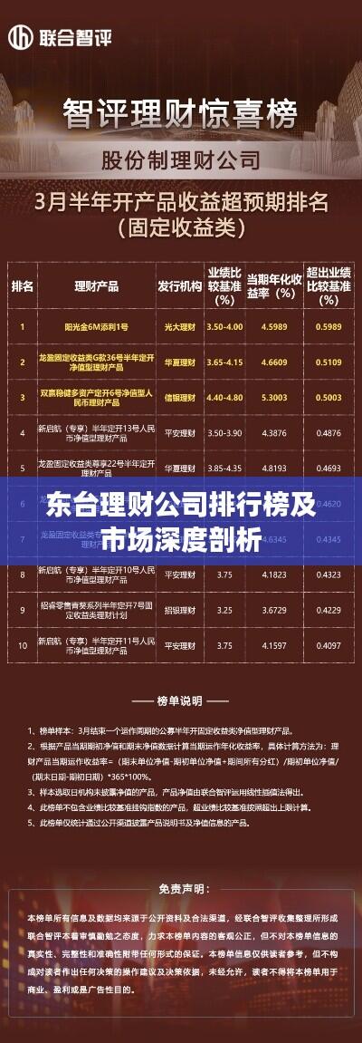 东台理财公司排行榜及市场深度剖析
